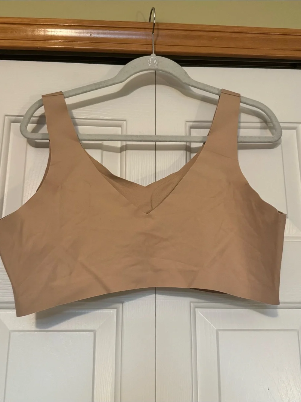 HoneyLove V-Neck Bra Wire Free Sz 2X Tan
